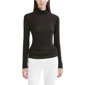 BCBGMAXAZRIA Women's Long Sleeve Turtleneck Top