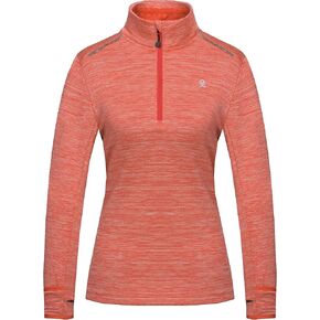 Little Donkey Andy Women's Half Zip Athletic Pullover Shirts Long Sleeve Quick Dry T Shirt Running Workout Gym Golf