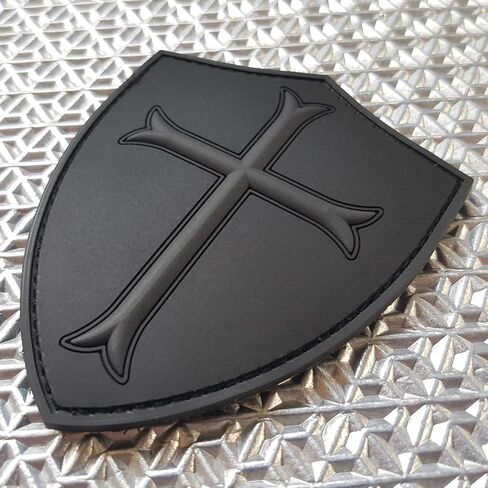 Subdued ACU US Navy Seals DEVGRU Crusaders Templar Knight Cross Morale PVC 3D Touch Fastener Patch in Kuwait