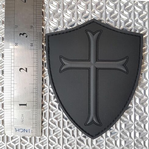 Subdued ACU US Navy Seals DEVGRU Crusaders Templar Knight Cross Morale PVC 3D Touch Fastener Patch in Kuwait