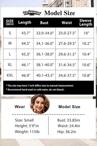 STYLEWORD فساتين نسائية صيفية متوسطة الطول بنقشة الزهور كاجوال إخفاء دهون البطن هاواي الربيع كشكش كم قصير مع جيوب 2023 in Kuwait