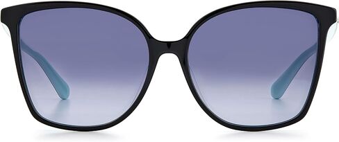Kate Spade New York Women's Brigitte/F/S Cat Eye Sunglasses, Black/Gray Shaded, 58mm, 16mm in Saudi Arabia