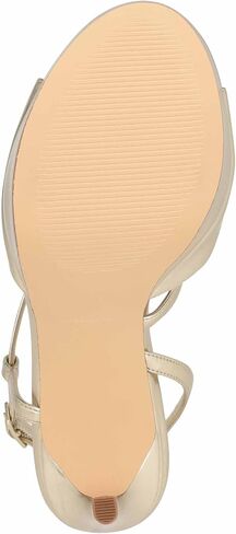 Nine West Women's Geez Heeled Sandal, Gold 710, 5.5 in Kuwait