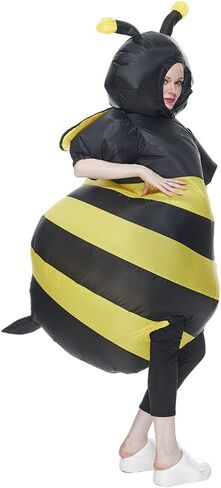 ReneeCho Inflatable Bee Costume Halloween Suit for Adult Women Cosplay Party Dress Blow up Costume in Saudi Arabia