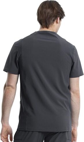 Cherokee Infinity Men Scrubs Set CK900A V-Neck Top & CK200A Fly Front Pant, Pewter- L Top/L Pant in Saudi Arabia