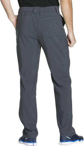 Cherokee Infinity Men Scrubs Set CK900A V-Neck Top & CK200A Fly Front Pant, Pewter- L Top/L Pant in Saudi Arabia