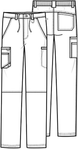 Cherokee Infinity Men Scrubs Set CK900A V-Neck Top & CK200A Fly Front Pant, Pewter- L Top/L Pant in Saudi Arabia