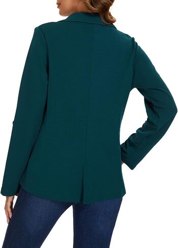MINTLIMIT Womens Casual Blazers Button Front 3/4 Roll-up Sleeve Notched Lapel Business Work Blazer Jacket with Pockets in Kuwait