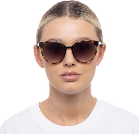 نظارات شمسية للنساء من Le Specs Armada، أسود/دخاني، مقاس واحد in Kuwait