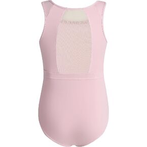 Phineein Girls Gymnastics Leotards Mesh Back - Kids Sleeveless Ballet Dance Leotard with Stylish Power Mesh Cutout Back in Saudi Arabia