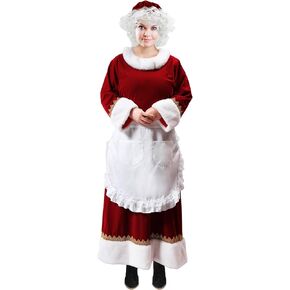زي PrettyQueen Mrs. Claus للنساء، زي سانتا كلوز 5 قطع، فستان سانتا كلوز للبالغين، زي سانتا كلوز لعيد الميلاد in Kuwait