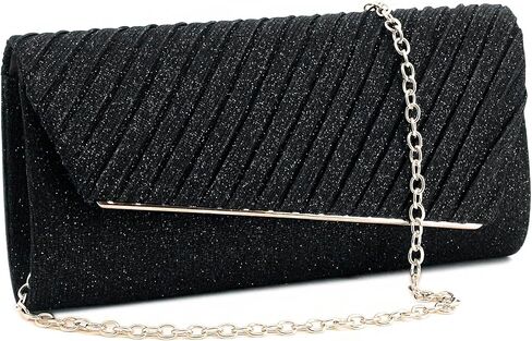 حقيبة سهرة Naimo Flap Dazzling Small Clutch مع سلسلة قابلة للفصل in Kuwait