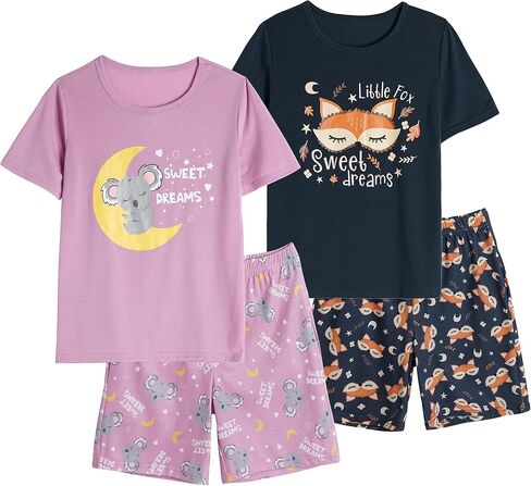 Vopmocld Big Girls' Lovely Sleepy Panda Sleepwears Cute Cartoon 2PCS Pajama Sets in Saudi Arabia