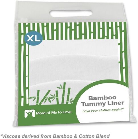 More of Me to Love Viscose and Cotton Blend Tummy Liner- 3-Pack, Medium, White in Saudi Arabia