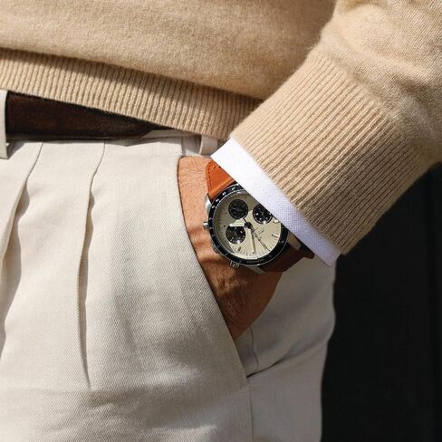 About Vintage 1960 Racing Chronograph Mens Watch, Stainless Steel in Saudi Arabia