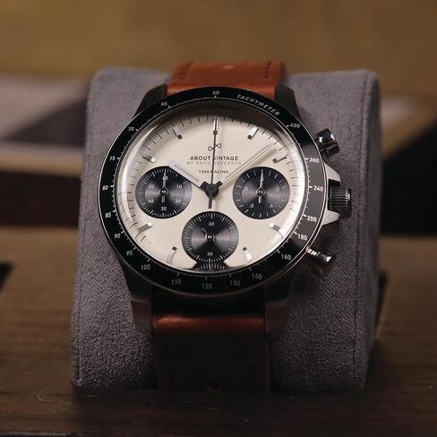 About Vintage 1960 Racing Chronograph Mens Watch, Stainless Steel in Saudi Arabia