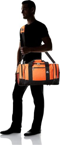 Everest Sporty Travel Duffel Bag, Orange, One Size in Kuwait