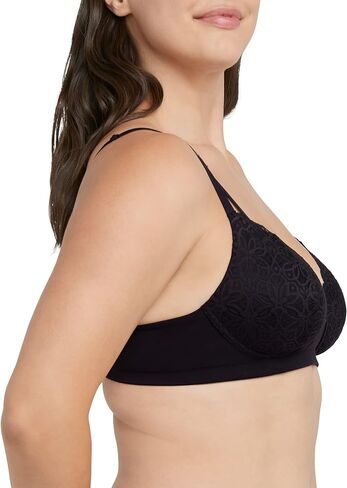 حمالة صدر نسائية من Maidenform مقاس M ناعمة الدعم لاسلكية، حمالة صدر ناعمة قابلة للتحويل مع دانتيل in Saudi Arabia