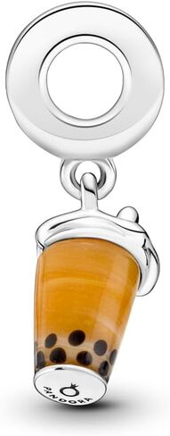 PANDORA Murano Glass Bubble Tea Dangle Charm Bracelet Charm Moments Bracelets - Stunning Women's Jewelry - Gift for Women - Made with Sterling Silver in Saudi Arabia