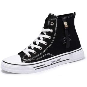WILTENA Men's Fashion High Top Street Canvas Sneakers Boy's Casual Outdoor Youth Shoes