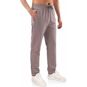 Vetemin Men's Casual Slim Fit Stretch Elastic Waist Workout Hiking Track Golf Joggers Pants