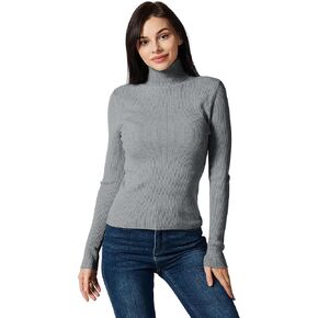 Ribbed Turtleneck for Women – Lightweight Women’s Sweater Tops - Slim Fit