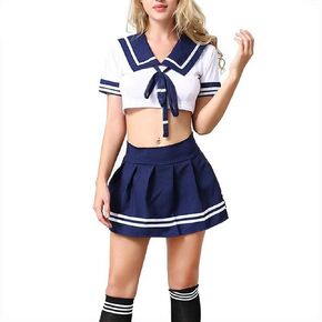 JasmyGirls School Girl Outfit Lingerie Schoolgirl Costume Kawaii Anime Cosplay Lingerie Naughty Japanese Uniform Stockings in Saudi Arabia