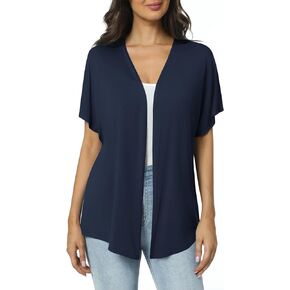 Urban CoCo Women's Lightweight Short Sleeve Kimono Cardigan Casual Cover Ups
