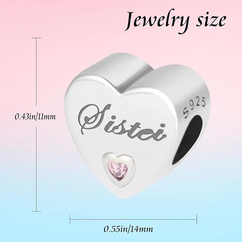 JEWBERY 925 فضة استرلينية من الخرز لأساور Pandora Charms، هدايا مجوهرات للسيدات والفتيات. in Kuwait