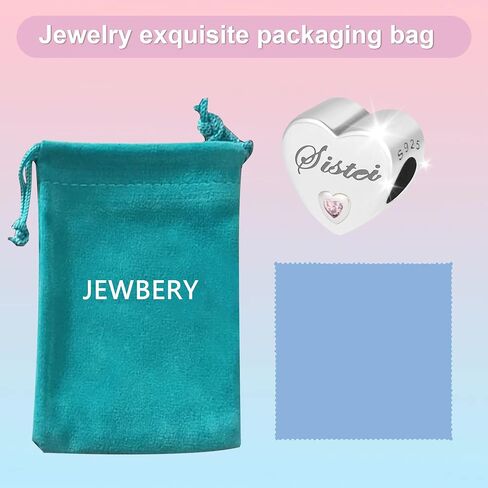 JEWBERY 925 فضة استرلينية من الخرز لأساور Pandora Charms، هدايا مجوهرات للسيدات والفتيات. in Kuwait