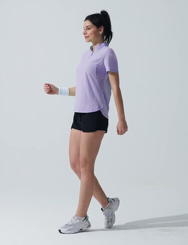 قمصان Hiverlay للتمرين للنساء للجري والمشي لمسافات طويلة وقمصان جولف سريعة الجفاف بعامل حماية من الأشعة فوق البنفسجية 50+ SPF بلوفر خفيف الوزن مع جيب in Kuwait