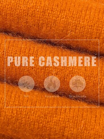 LINY XIN Women's Turtleneck 100% Pure Cashmere Sweater Fall Winter Warm Soft Lightweight Long Sleeve Knitted Pullover in Kuwait