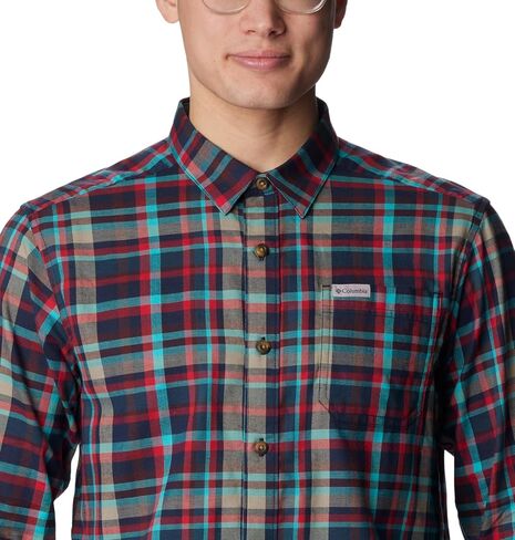Columbia Men's Vapor Ridge III Long Sleeve Shirt, Collegiate Navy Bright Bold Plaid, 4X Tall in Saudi Arabia