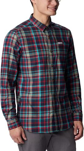 Columbia Men's Vapor Ridge III Long Sleeve Shirt, Collegiate Navy Bright Bold Plaid, 4X Tall in Saudi Arabia