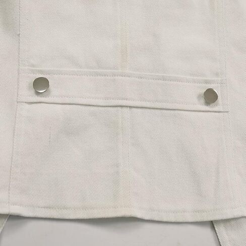 OFOKEDA Women's Lapel Denim Vest Button Vest Jacket Blue Vest in Kuwait