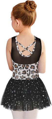 فستان رقص للفتيات بتنورة قصيرة للجمباز مطبوع عليه صورة يونيكورن (للفتيات الصغيرات/الفتيات الكبار) in Kuwait