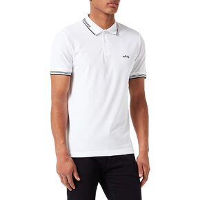 BOSS Men's Paul Curved Logo Polo Shirt