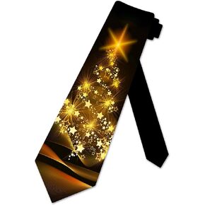 Three Rooker Christmas Ties Tree Mens Necktie Holiday Star Neckties