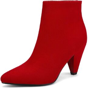 DREAM PAIRS Women's Pointed Toe High Heel Ankle Booties