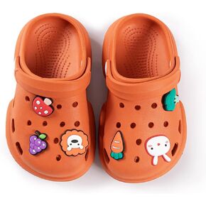 Toddler Kids Infant Boys Girls Cute Garden Clogs Water Sandals Slip On Shoes Slipper Slides Lightweight Outdoor Summer Children Beach Pool Play Shoes (Baby/Toddler Kids)