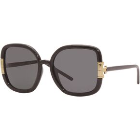 توري بورش TY9063U نظارات شمسية للنساء أسود/رمادي داكن خالص 56 in Kuwait