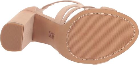 DKNY صندل نسائي بكعب عريض من اميلين باشرطة وكعب عريض in Kuwait