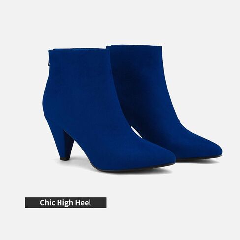 DREAM PAIRS Women's Pointed Toe High Heel Ankle Booties in Kuwait