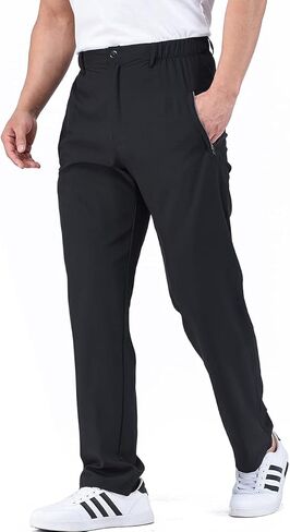 سراويل رياضية رجالية صيفية كاجوال من Zoulee بسحاب إغلاق رفيع سريعة الجفاف تناسب الرجال المسنين in Kuwait