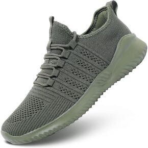 Mens Walking Shoes Lightweight Breathable Slip On Running Shoes Comfortable Fashion Sneakers Workout Casual Sports
