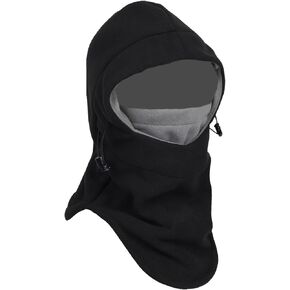 Tahbilk Balaclava Fleece Hood,Heavyweight Cold Weather Winter Motorcycle,Windproof Ski Mask,Ski&Snowboard Gear