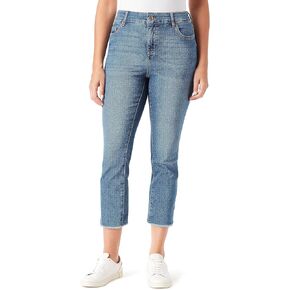 فينتاج اميريكا بلوز كابري دينيم مطاطي بقصة ضيقة بوهو للنساء in Kuwait