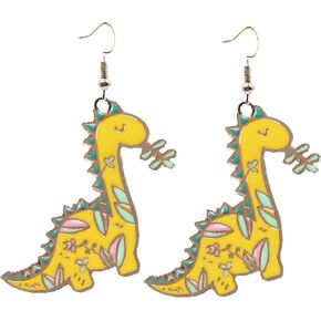 Dinosaur Earrings for Women Cute Dino Animal Dangle Earring for Women Girls Funny Jewelry Creative Gifts