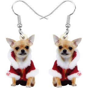 NEWEI Cute Christmas Dog Earrings Dangle Jewelry for Girls Women Gifts Charms in Kuwait