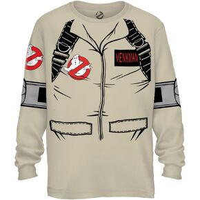 Mad Engine Back Print Graphic Tees Ghostbusters Adult Long Sleeve Costume T-Shirt for Men & Women in Kuwait